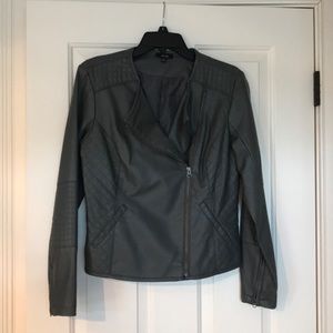 Gray side zip jacket